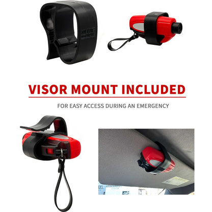 2-in-1 Emergency Window Breaker & Seatbelt Cutter Pack of 2
